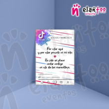 Tarjeta de Agradecimiento TikTok