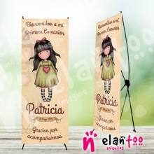 Cartel de comunión muñeca Gorjuss